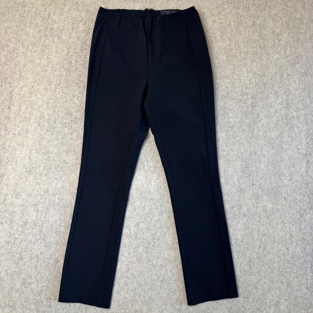 Rag & Bone Simone Slim Fit Pants Womens 2 Black Lightweight Stretch Cotton